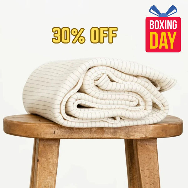 Earthing Throw - Organic Cotton Grounding Blanket Kit - 30% OFF Sale