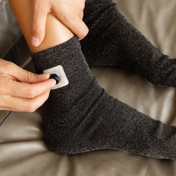 Conductive Sock Pair - Black SAMPLE SALE - Size 6 only - Socks - Earthing Revolution Ltd