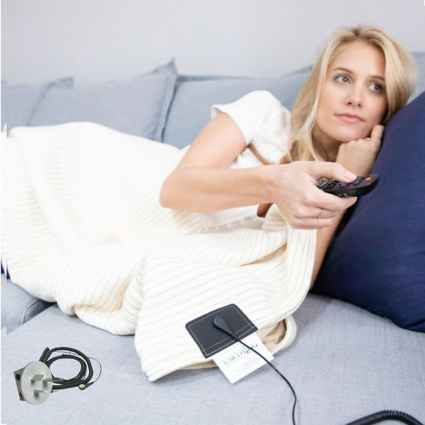 Earthing Throw - Organic Cotton and Polyester Grounding Blanket Kit - Earthing Blanket - Earthing Revolution Ltd