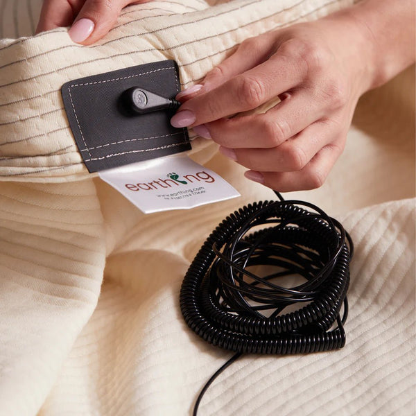 Earthing Throw - Organic Cotton Grounding Blanket Kit BFCM - 30% OFF - Earthing Blanket - Earthing Revolution Ltd